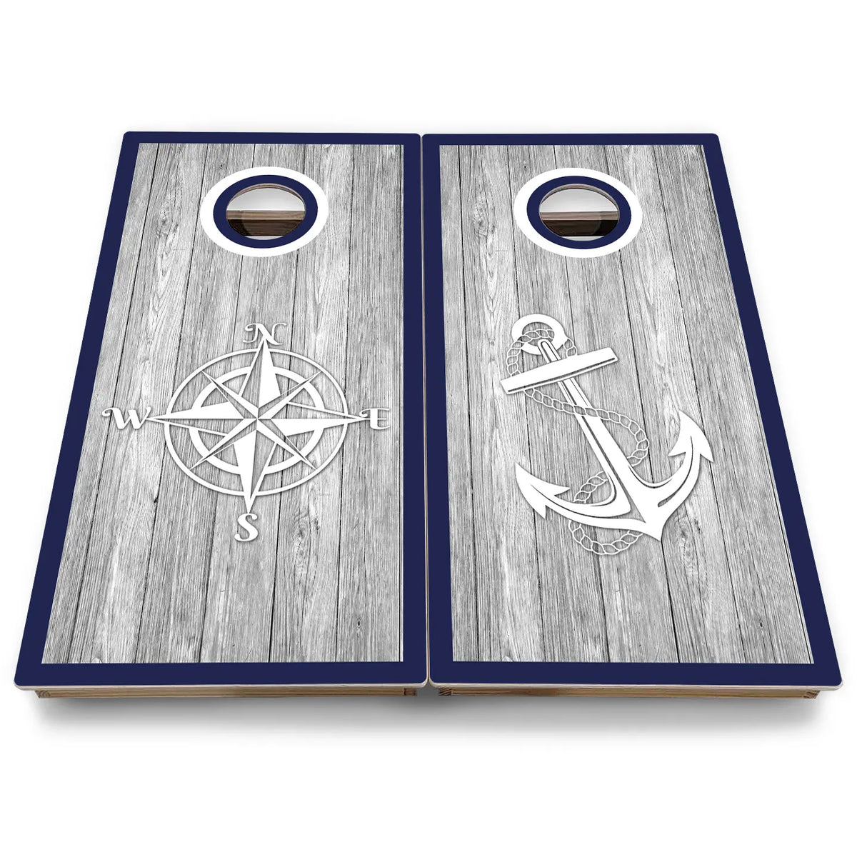 Nautical Cornhole Boards - Backyard Series