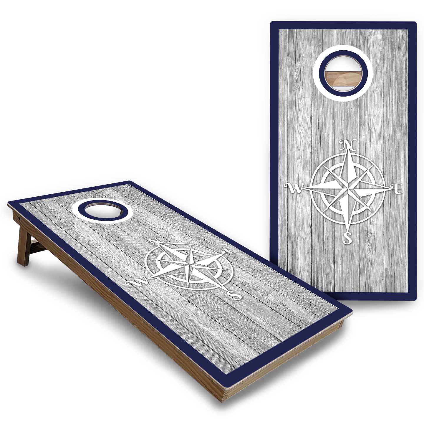 Nautical Cornhole Boards - Backyard Series
