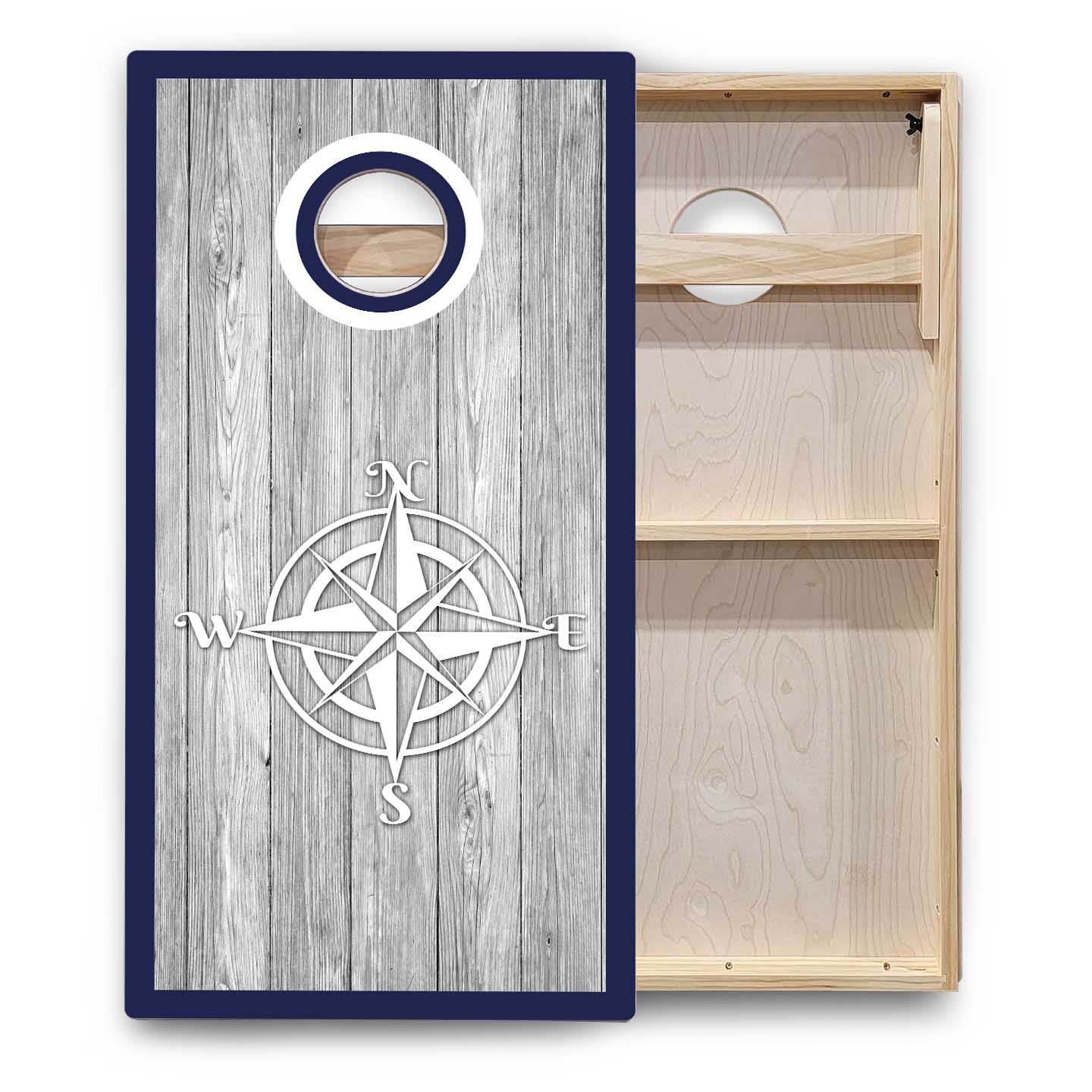 Nautical Cornhole Boards - Backyard Series