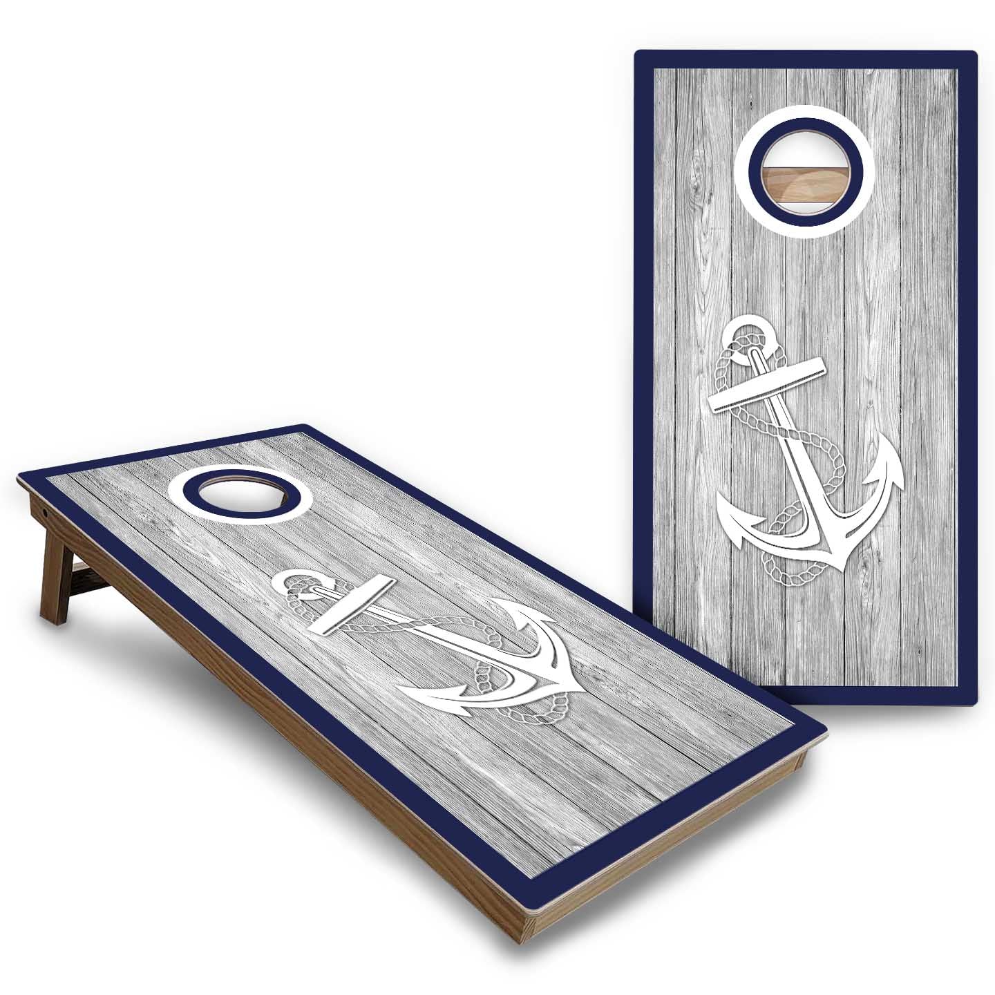 Nautical Cornhole Boards - Backyard Series