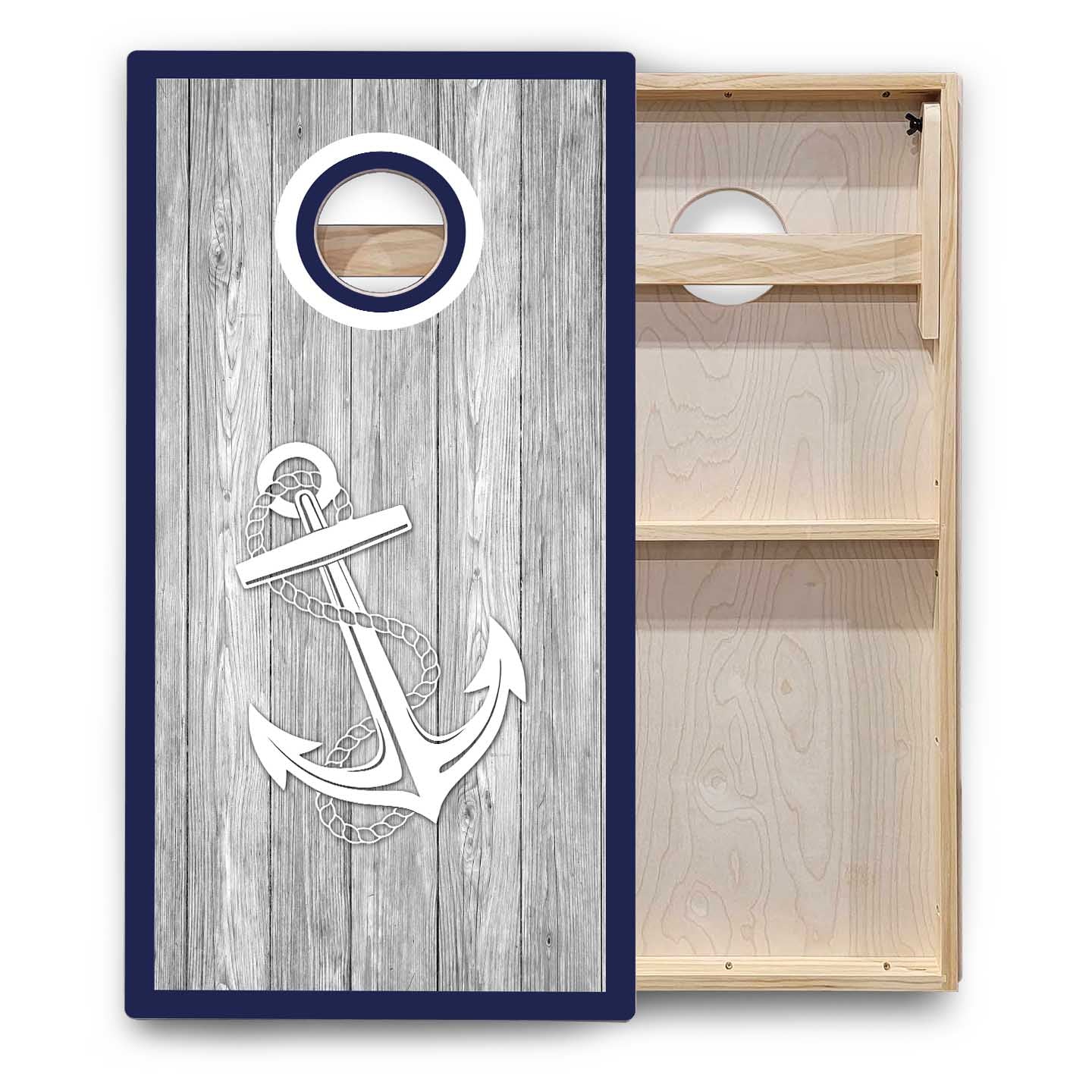 Nautical Cornhole Boards - Backyard Series