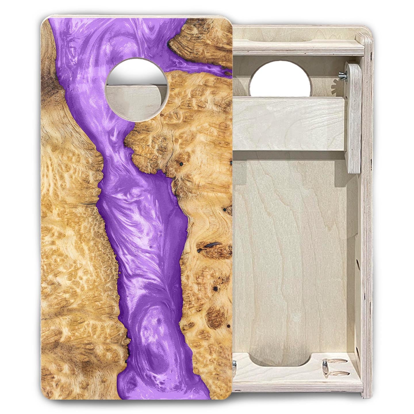 Purple Epoxy - Mini or Vacation Size Cornhole Boards