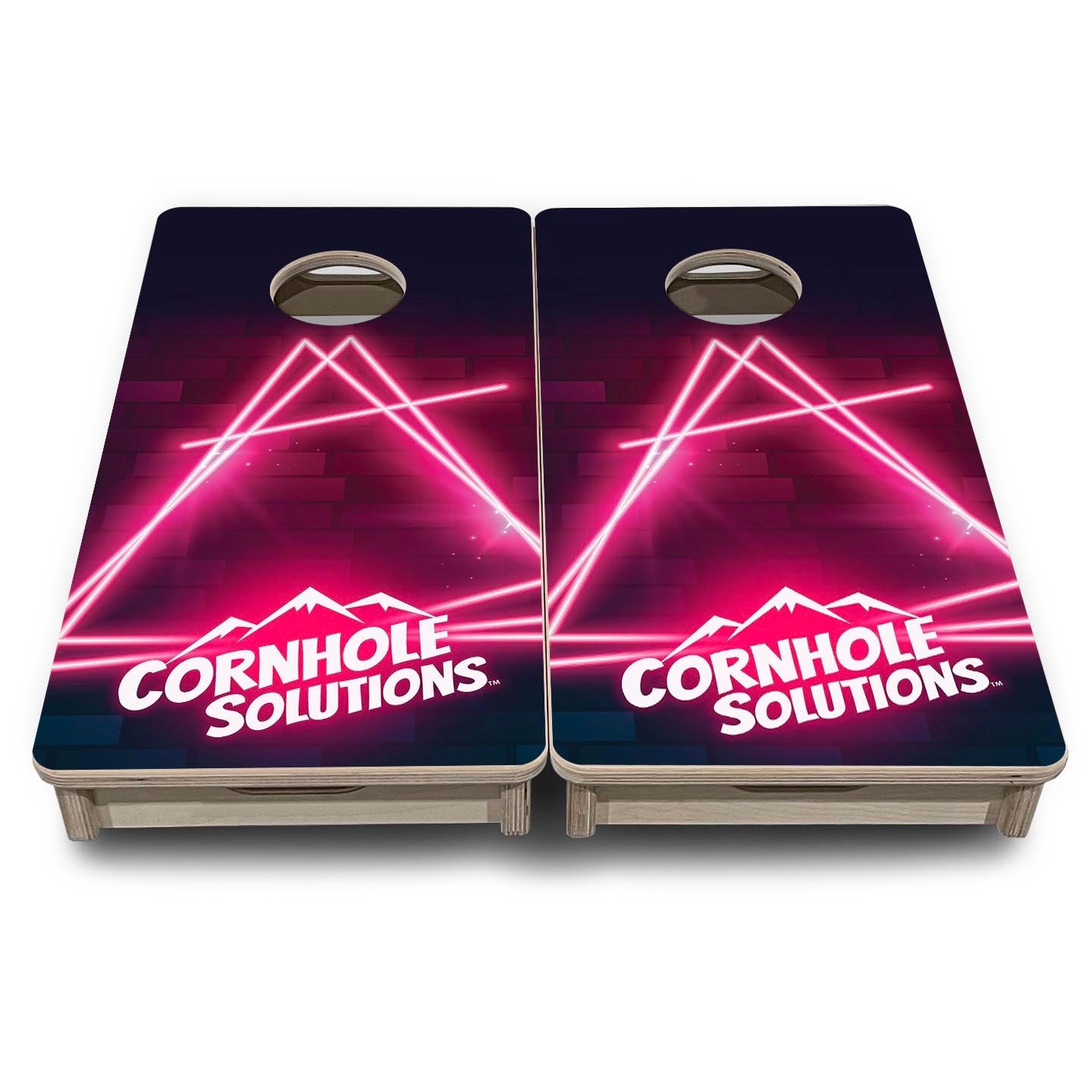 Neon Sign - Mini Cornhole Board Set (12" x 24") with 8 Mini Bags