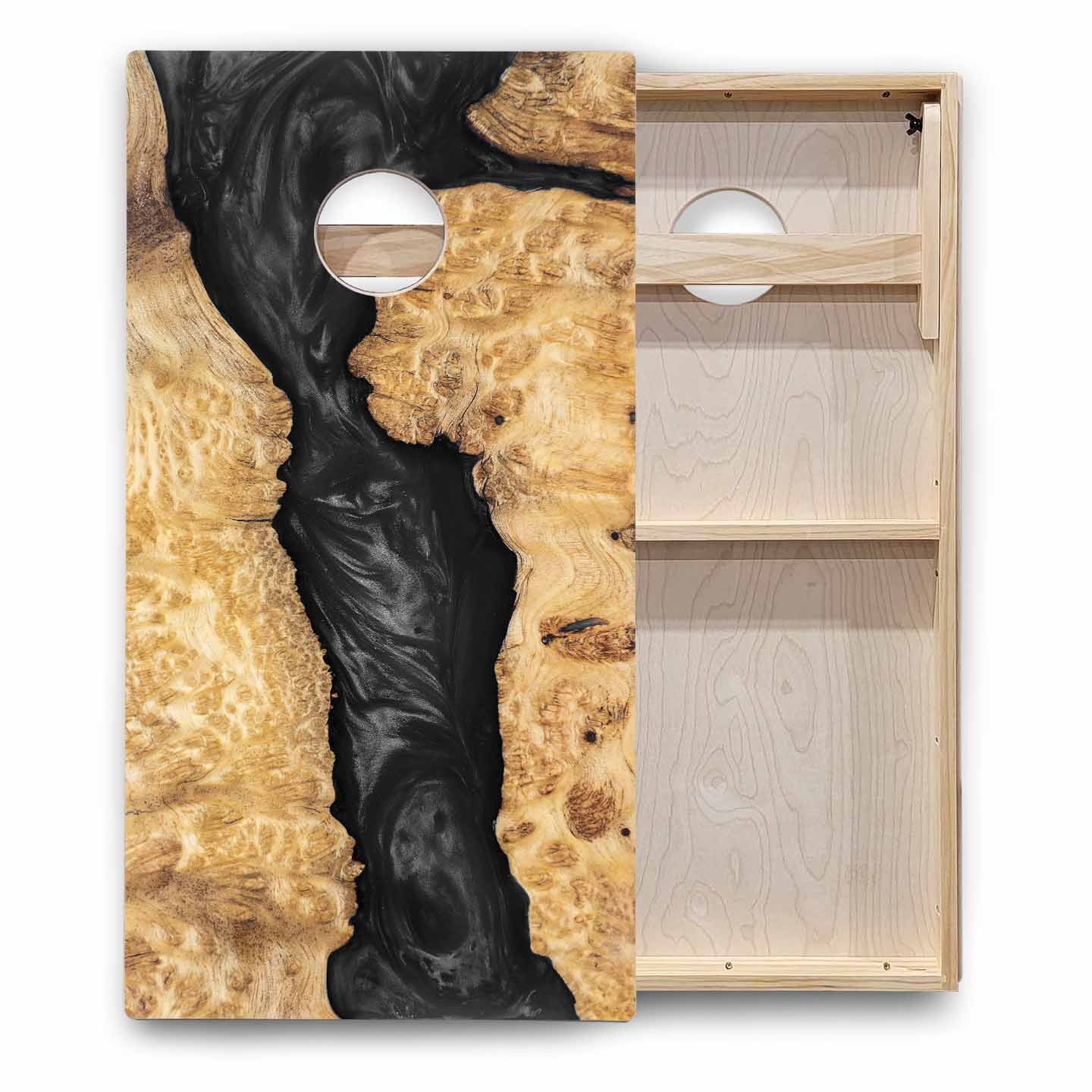 Patterned Background Cornhole Boards - Backyard Series