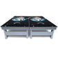 Wolf Howling at Moon Cornhole Boards - All Weather Series