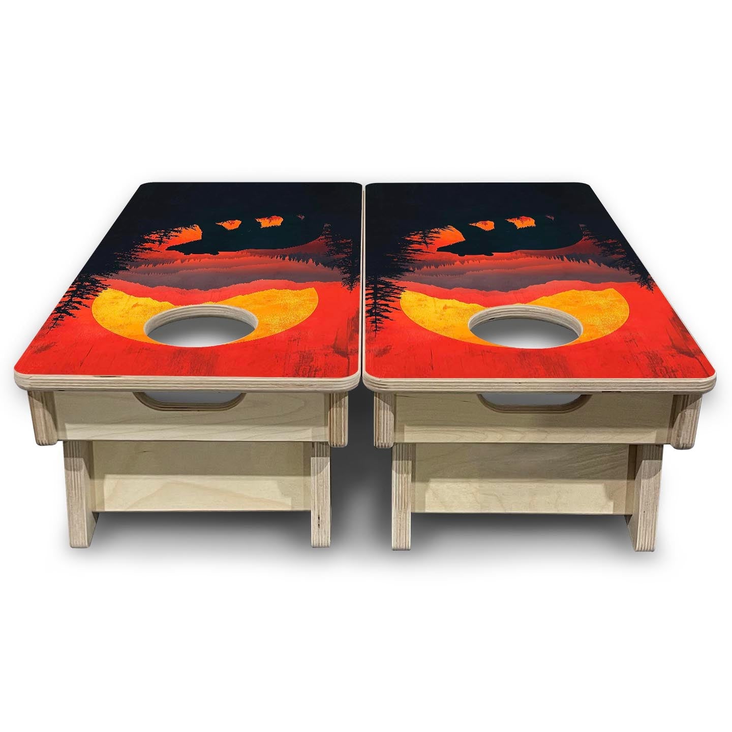 Black Bear Ridge - Mini or Vacation Size Cornhole Boards