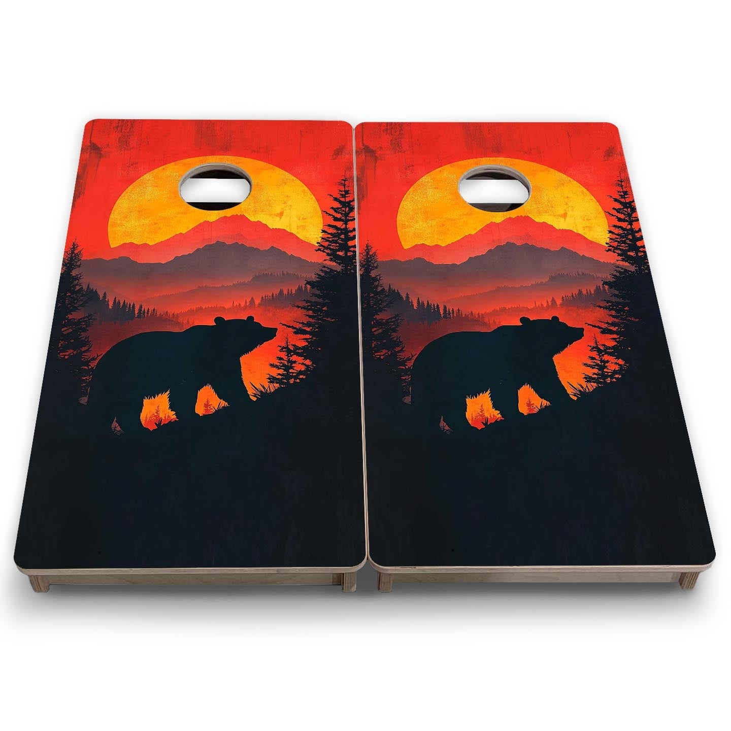 Black Bear Ridge - Mini or Vacation Size Cornhole Boards