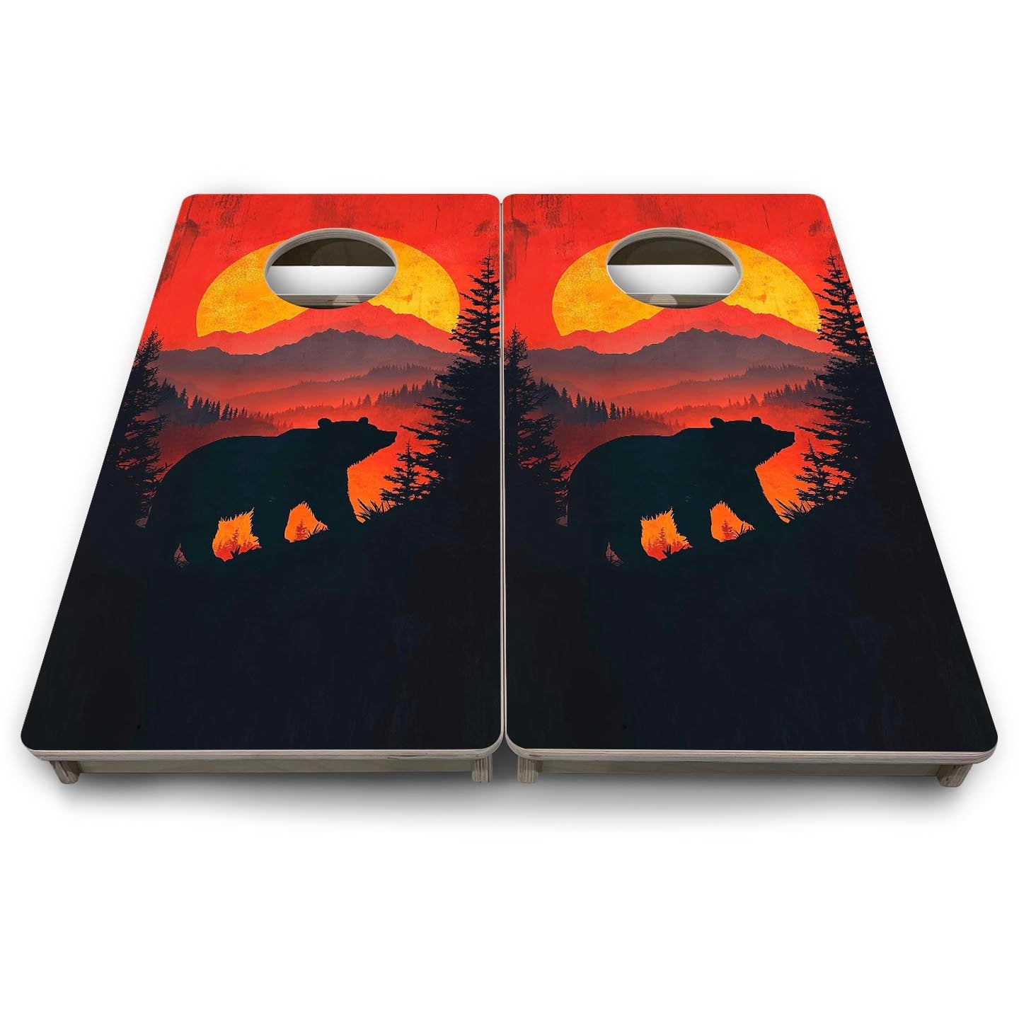 Black Bear Ridge - Mini or Vacation Size Cornhole Boards
