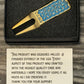Tyson Lamb Crafted Red and Blue Eclair Divot Tool