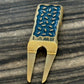 Tyson Lamb Crafted Red and Blue Eclair Divot Tool