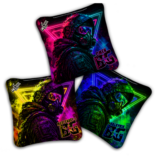 2027 BG Multiple Bag Models "NIGHT PROTOCOL" - ACL Pro Stamped Cornhole Bags - SET OF 4 BAGS