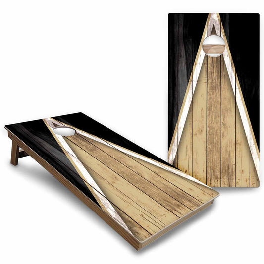 Team Color Triangle Cornhole Boards - Backyard Series