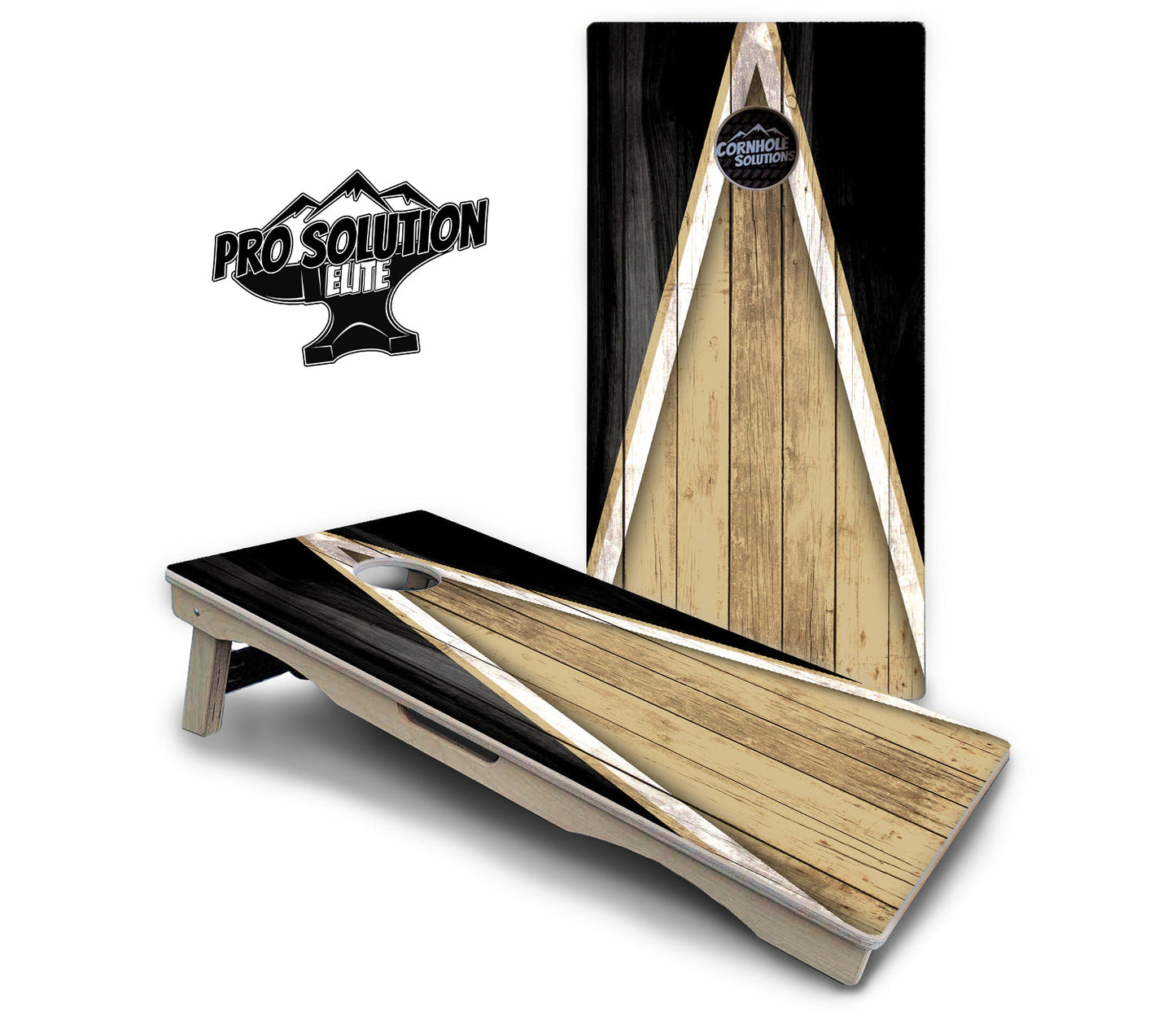 Team Color Triangle Cornhole Boards - Pro Solution Elite Series