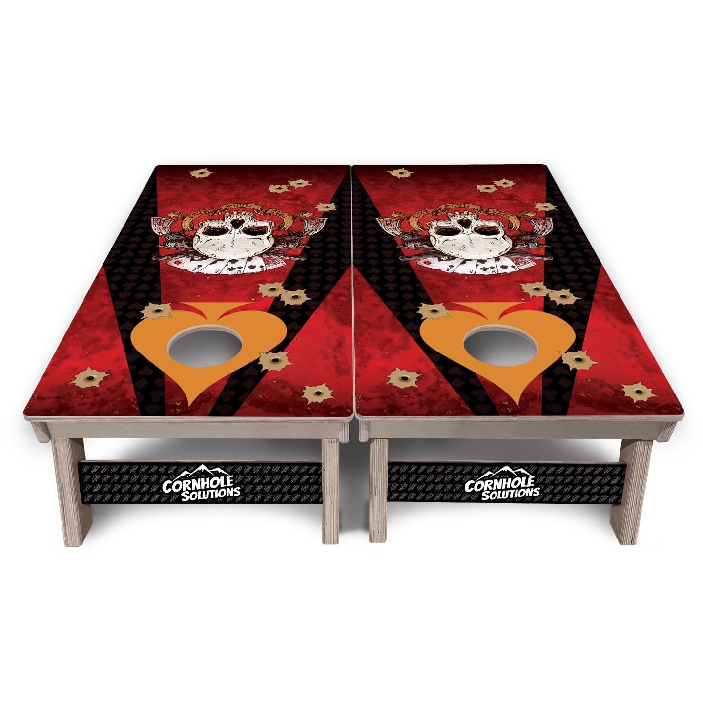 Artist Series Cornhole Boards - Professional Tournament Series - Split Design