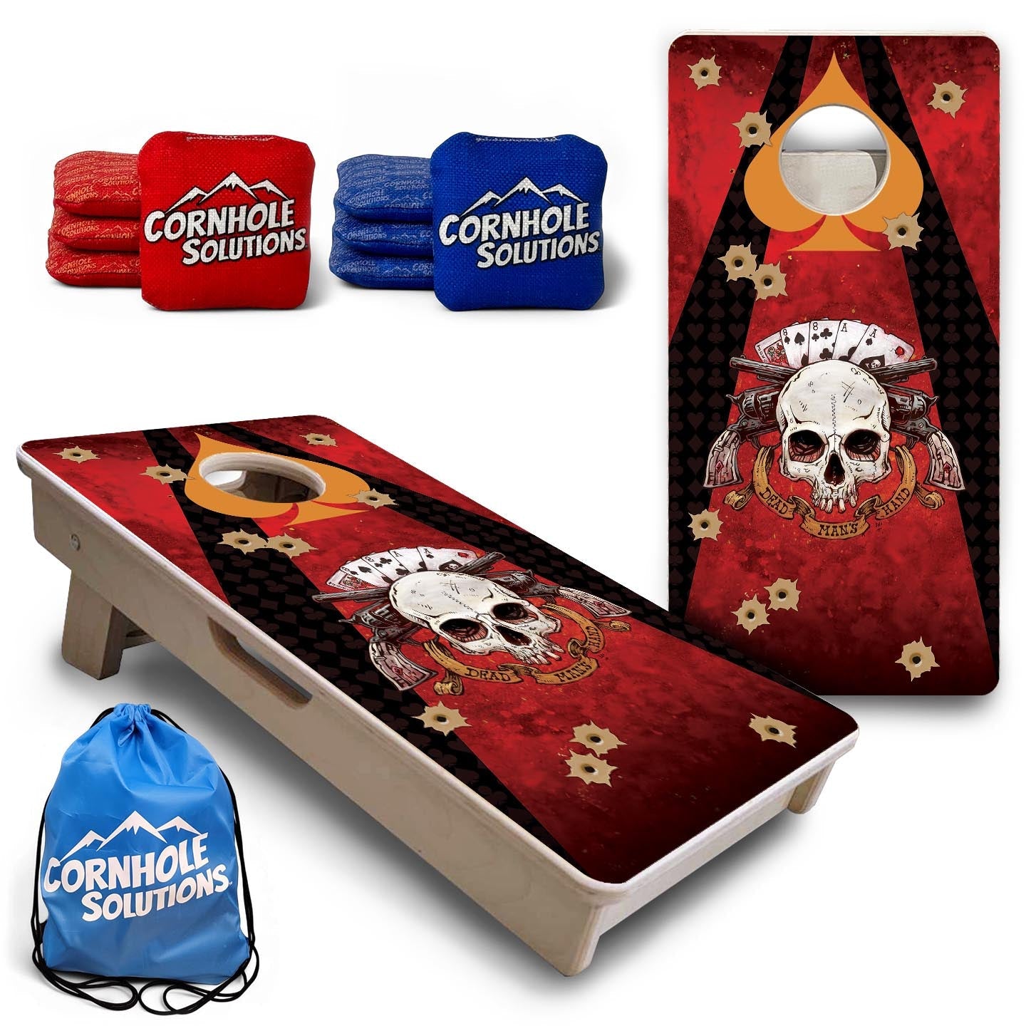 Deadman's Hand - Mini or Vacation Size Cornhole Boards