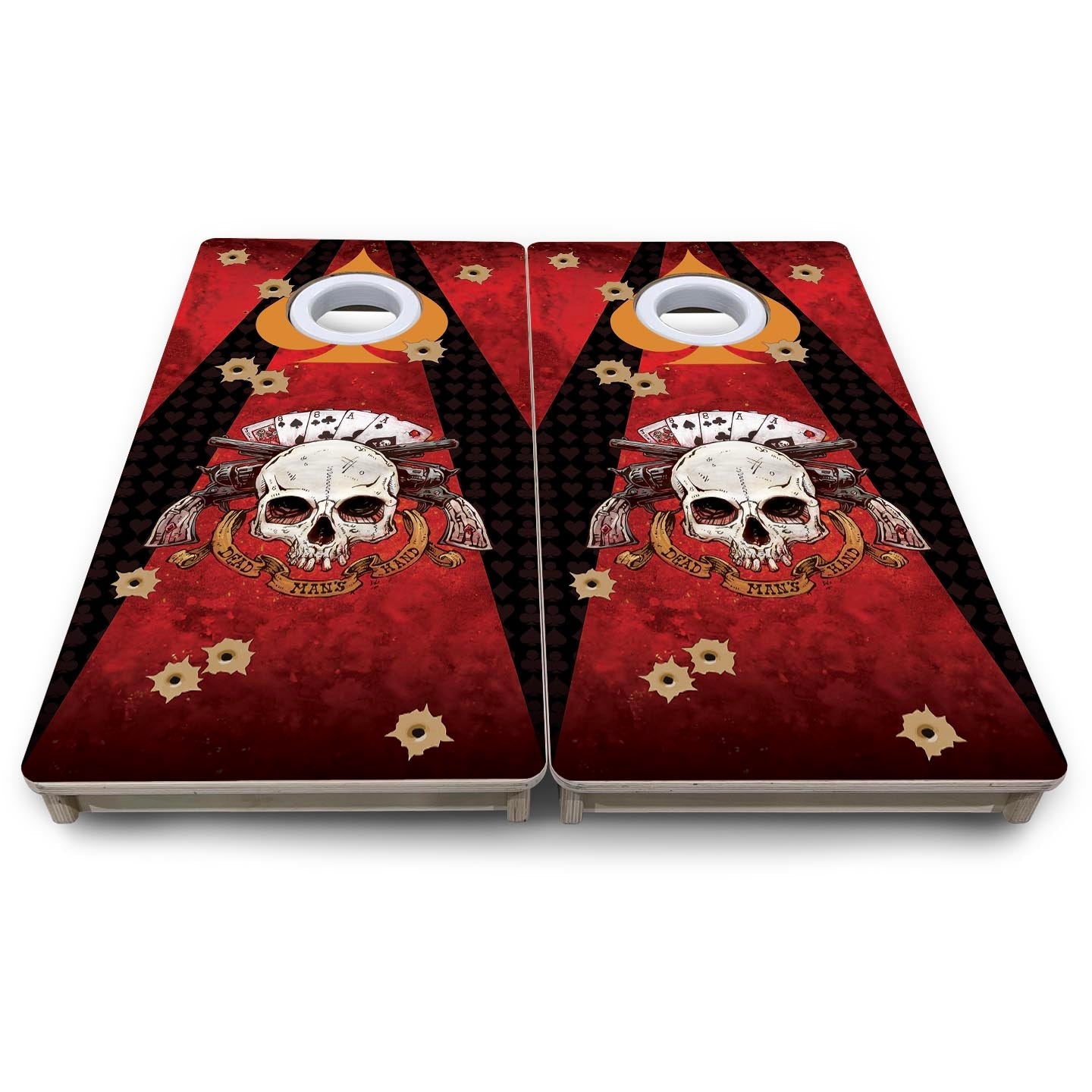 Deadman's Hand - Mini or Vacation Size Cornhole Boards