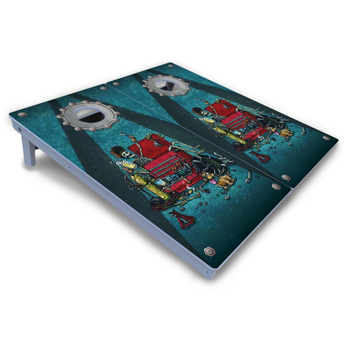 Artist Series Cornhole Boards - All Weather Series - Garage Life