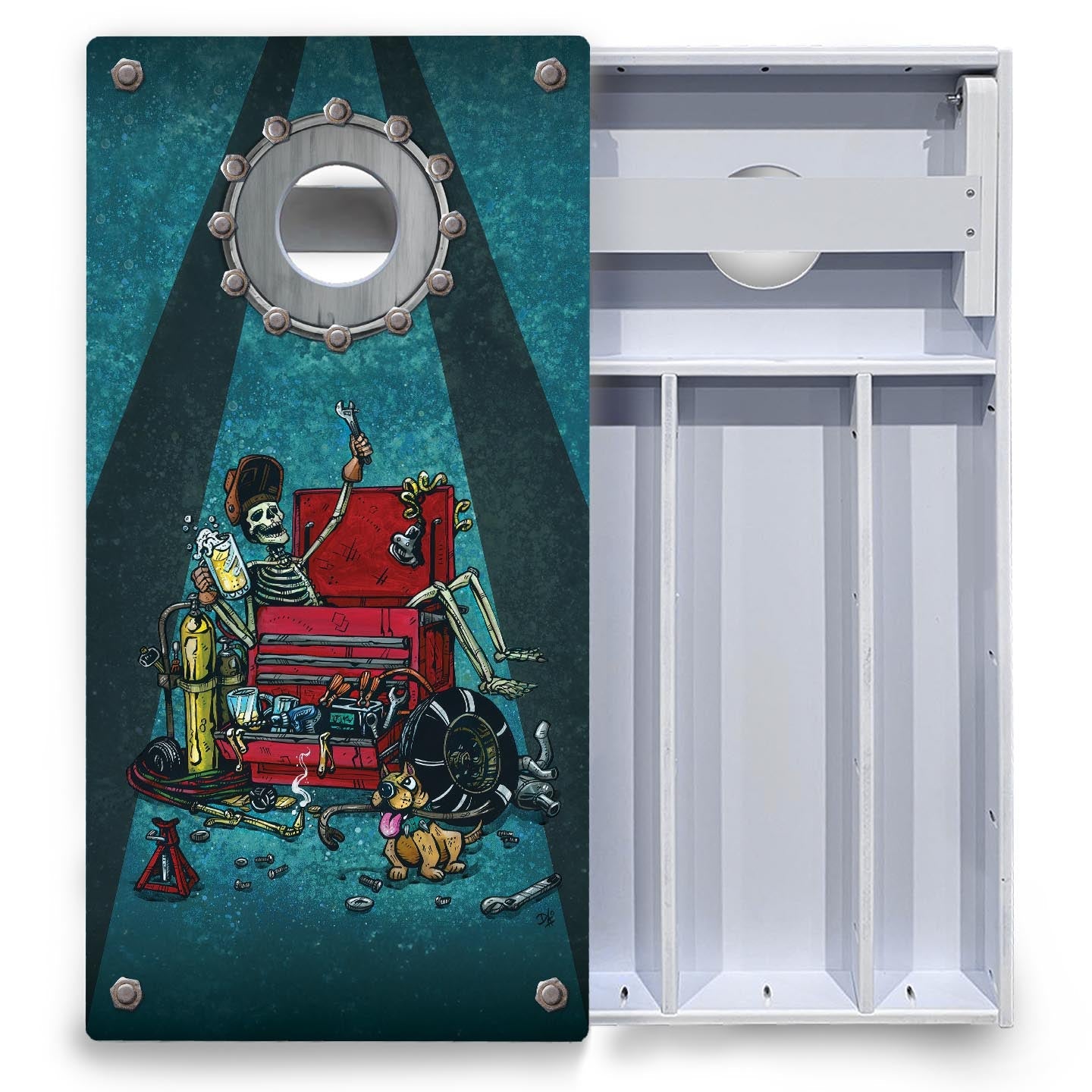 Artist Series Cornhole Boards - All Weather Series - Split Design