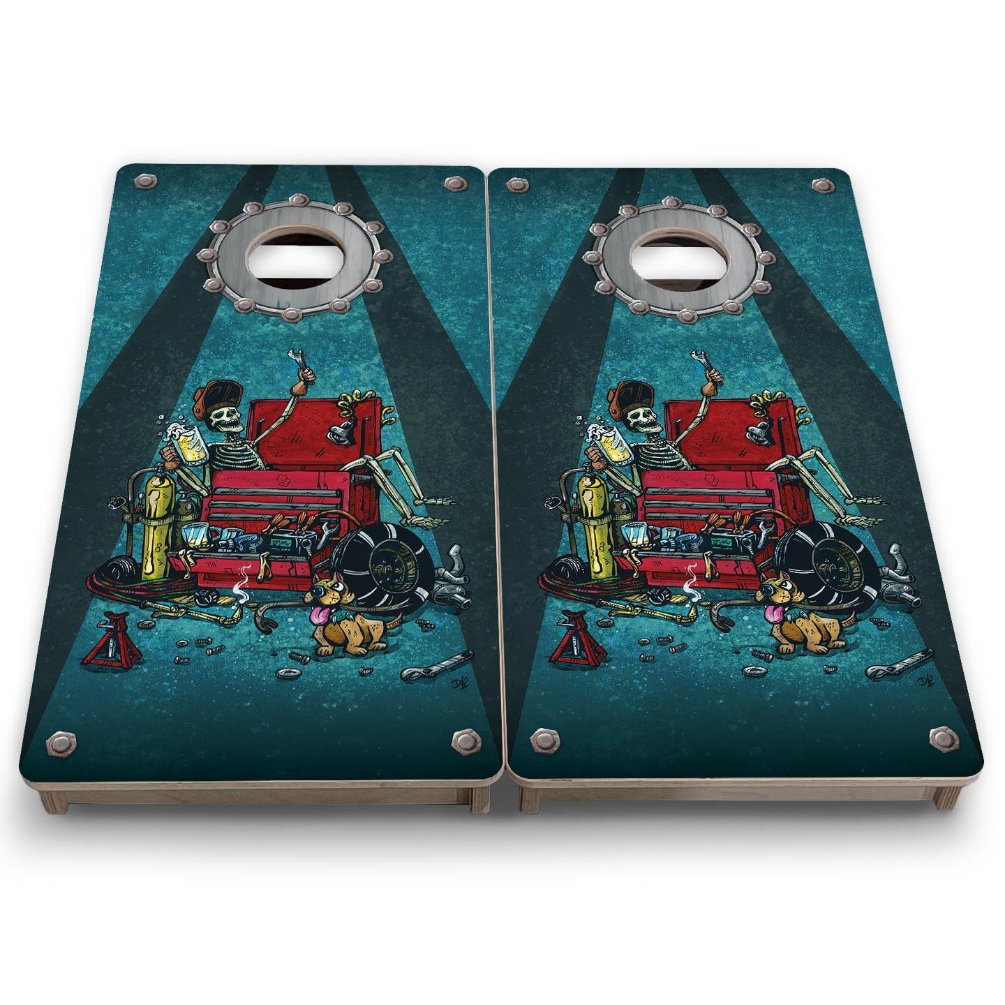 Garage Life - Mini or Vacation Size Cornhole Boards