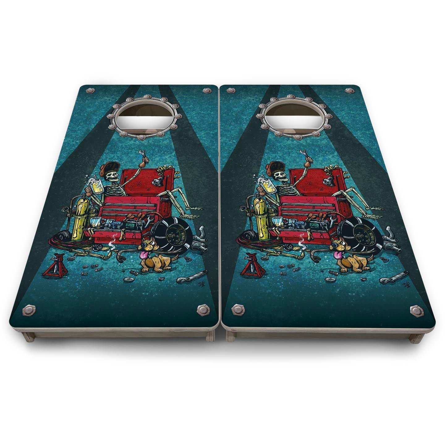 Garage Life - Mini or Vacation Size Cornhole Boards
