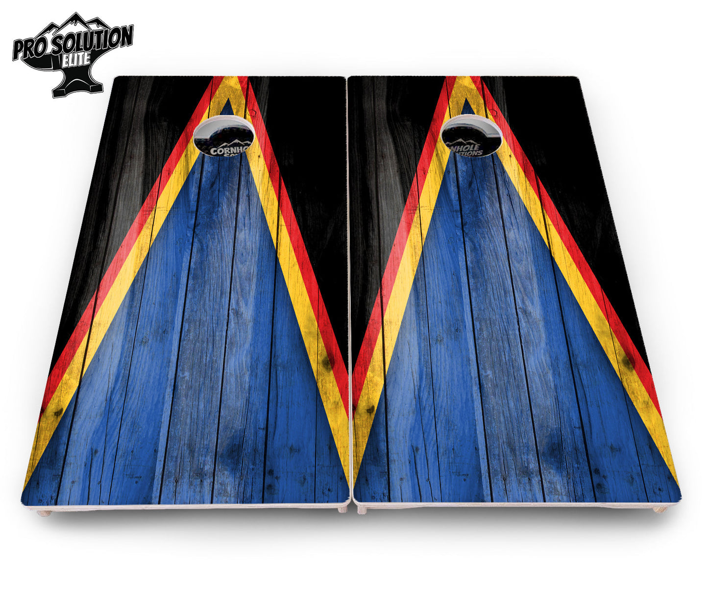 Team Color Triangle Cornhole Boards - Pro Solution Elite Series