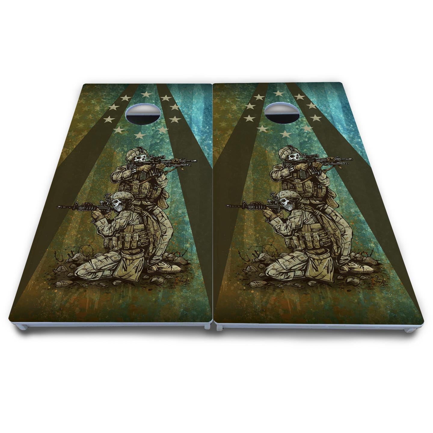 Artist Series Cornhole Boards - All Weather Series - Got Your Six