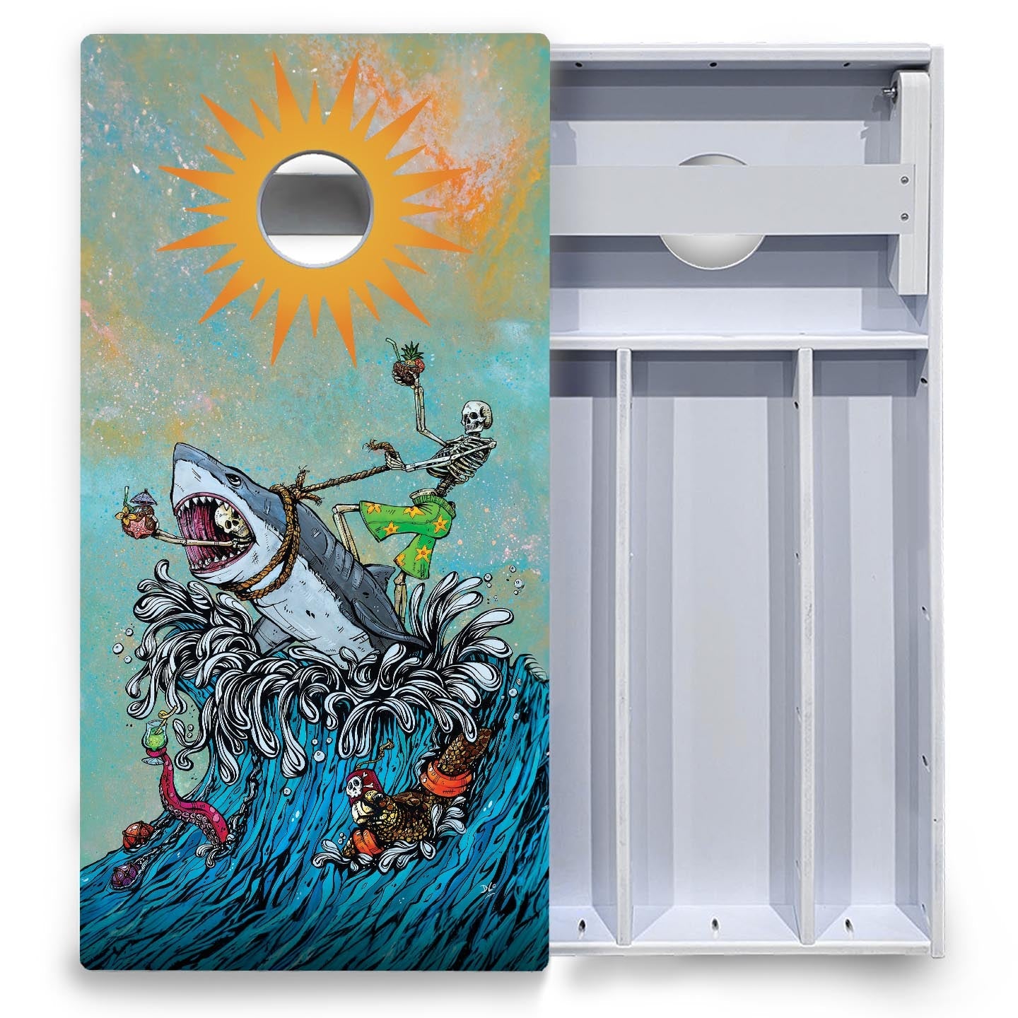 Artist Series Cornhole Boards - All Weather Series - Split Design
