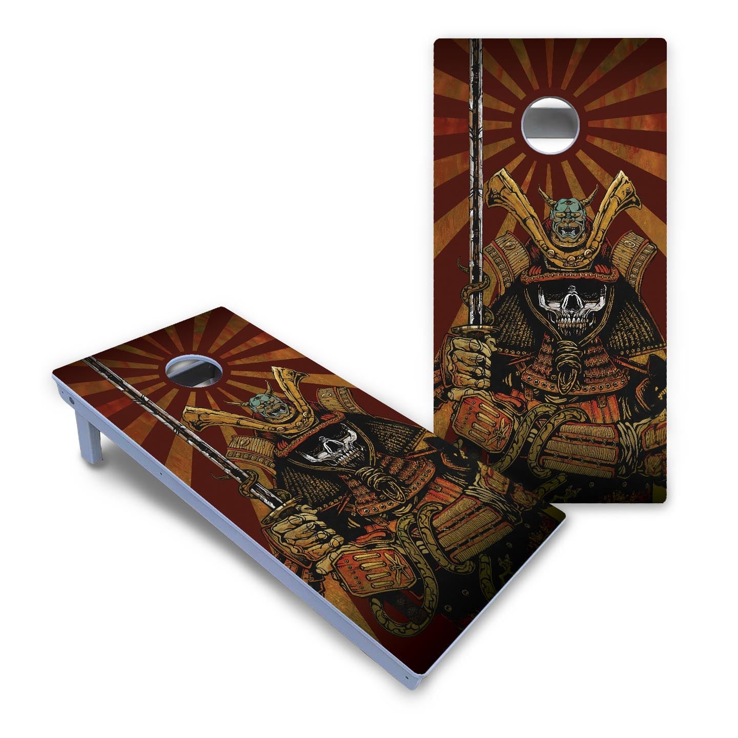 Artist Series Cornhole Boards - All Weather Series - Samurai