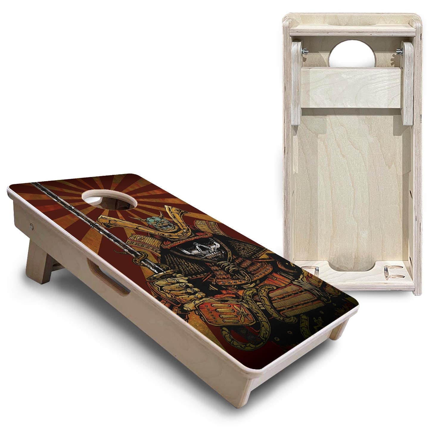 Samurai - Mini Cornhole Board Set (12" x 24") with 8 Mini Bags
