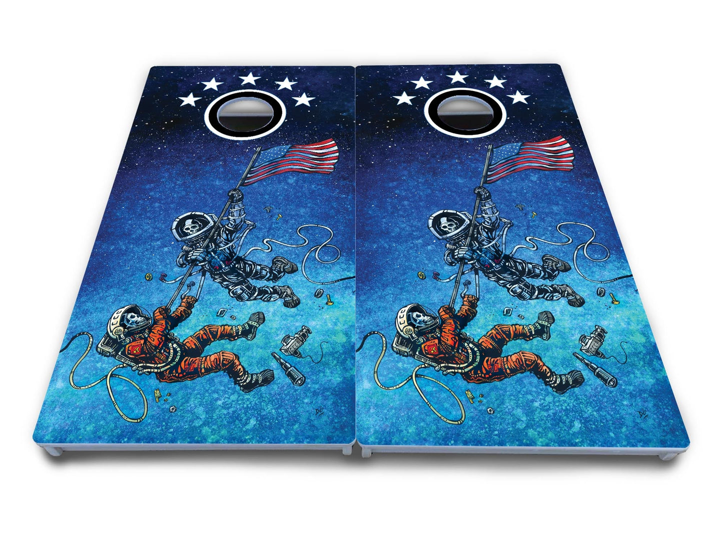 Artist Series Cornhole Boards - All Weather Series - Split Design