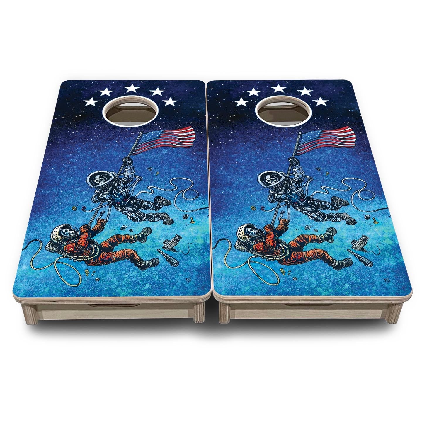 Space Race - Mini or Vacation Size Cornhole Boards
