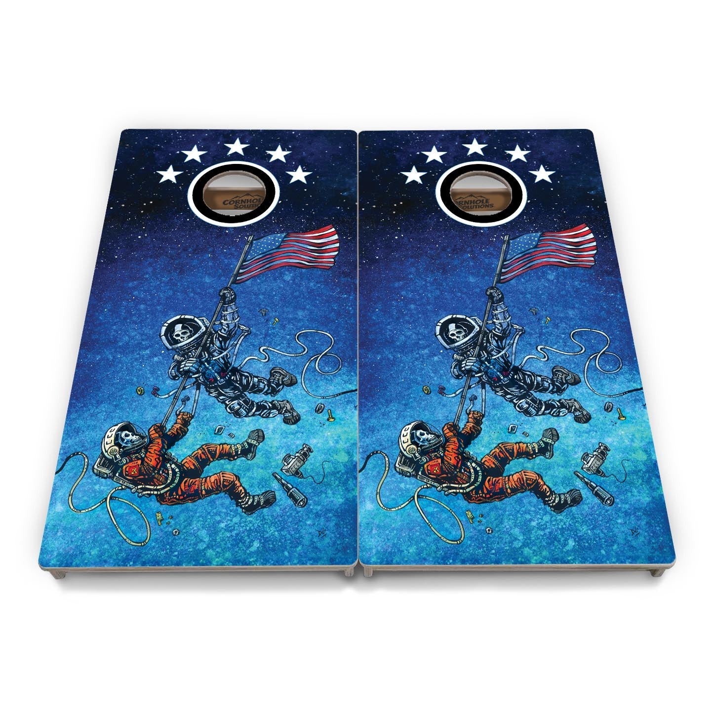 Artist Series Cornhole Boards - Professional Tournament Series - Split Design