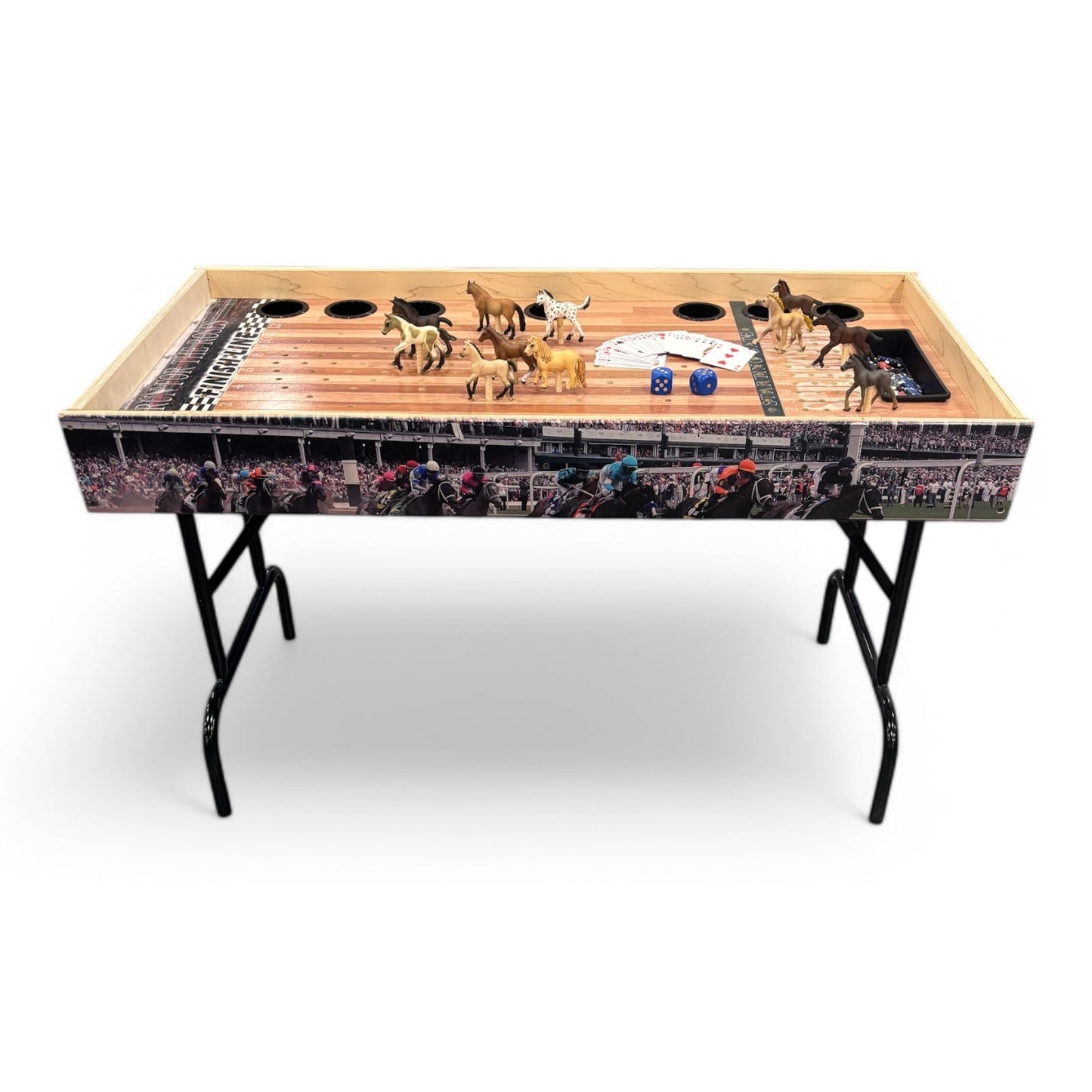 Jumbo Horse Game W/ Drink Holders & Chip Pot