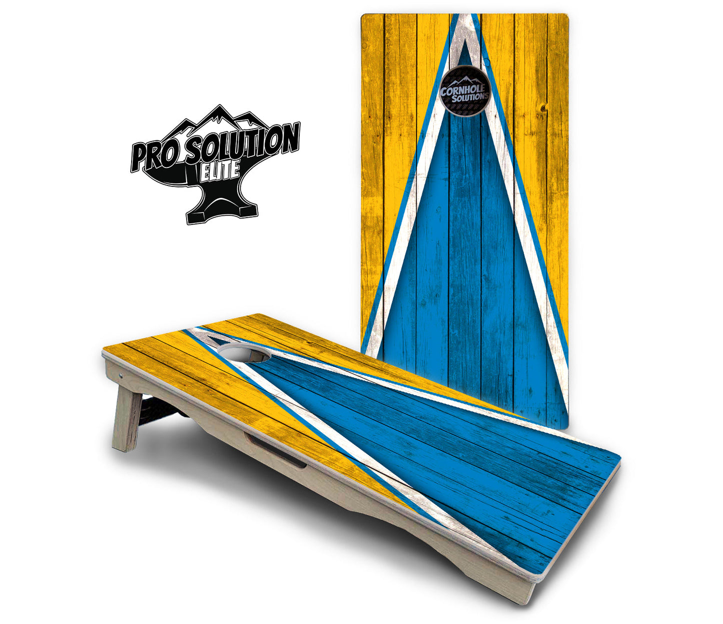 Team Color Triangle Cornhole Boards - Pro Solution Elite Series