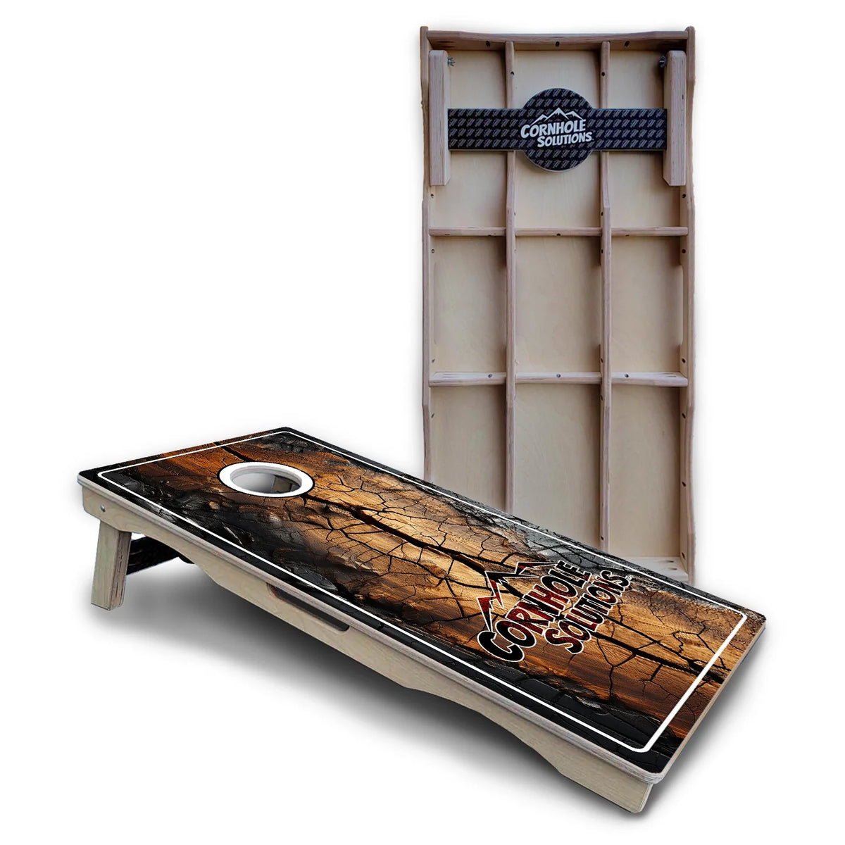 Distressed Live Edge Cornhole Boards – Pro Lite or Pro Elite