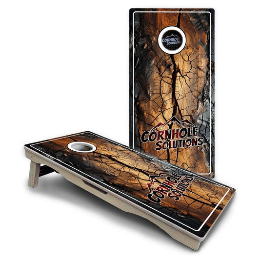Distressed Live Edge Cornhole Boards – Pro Lite or Pro Elite