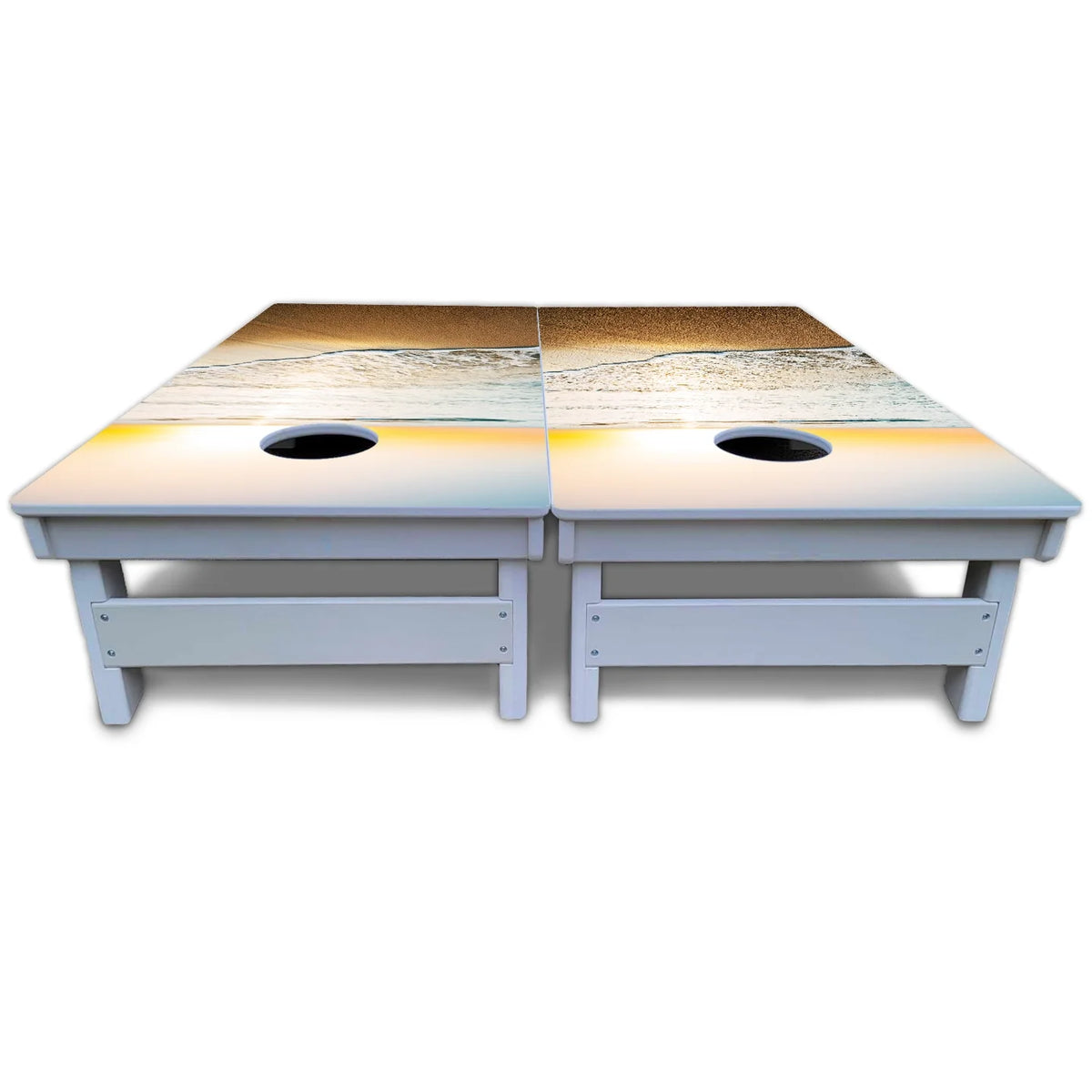 Ocean Sunset Cornhole Boards - All Weather Series