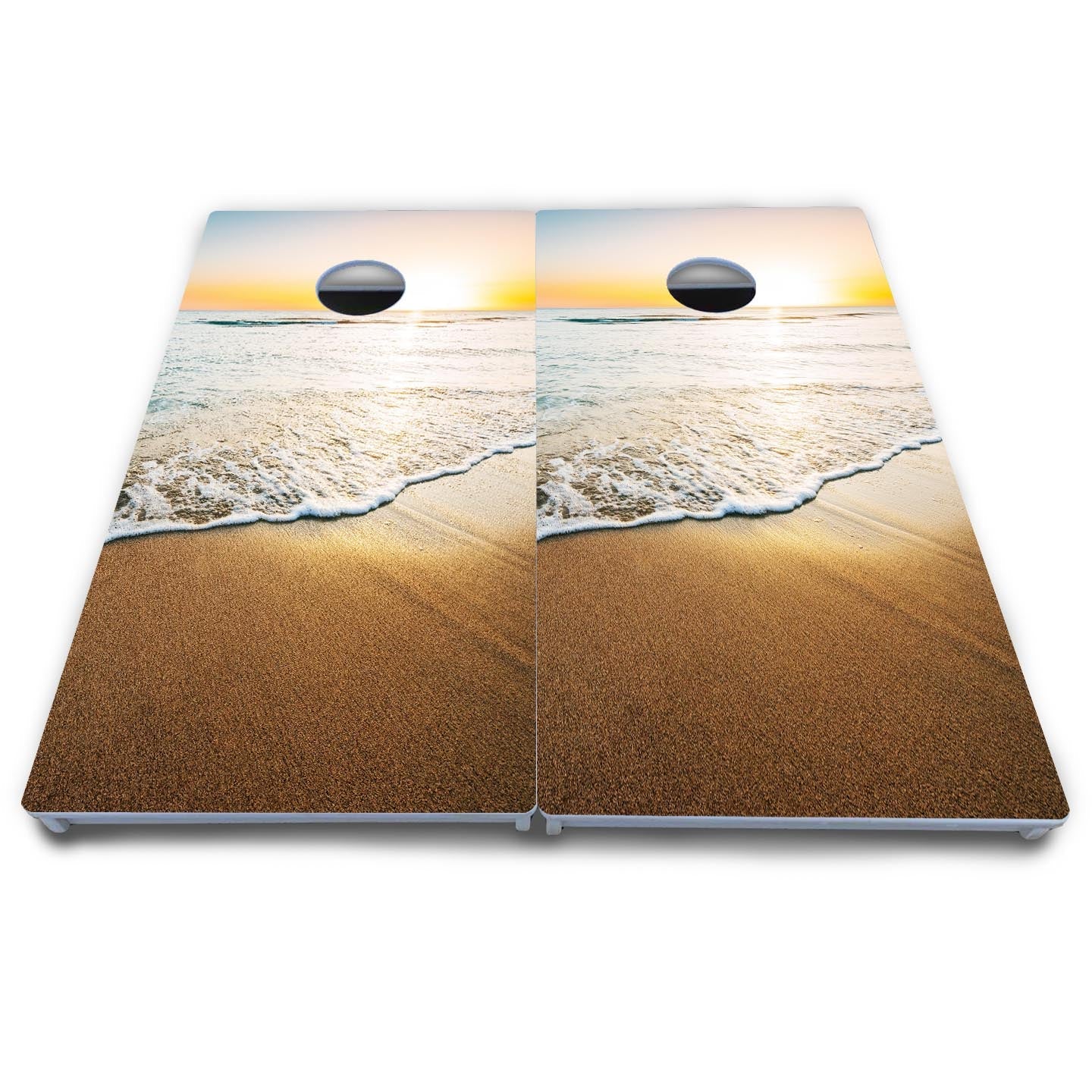 Beach Sunset Cornhole Boards - All Weather Series