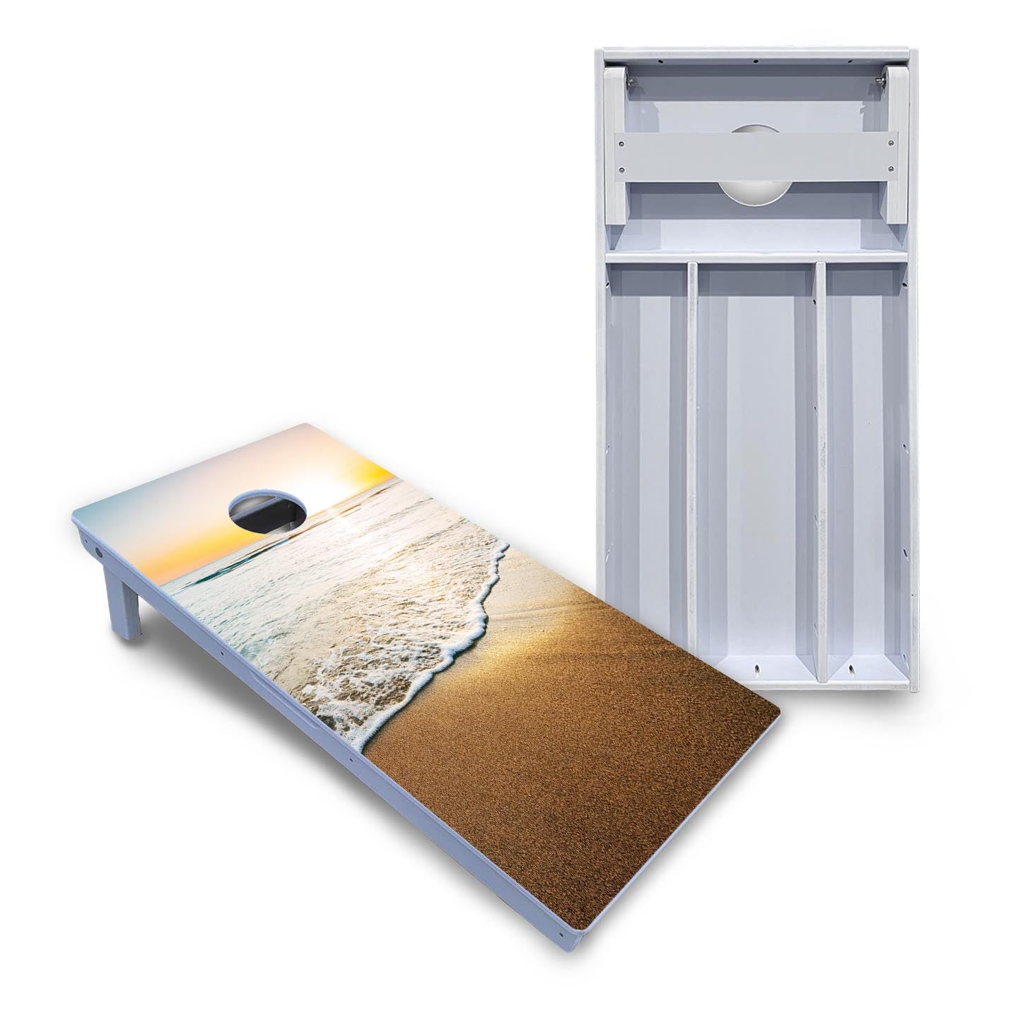Beach Sunset Cornhole Boards - All Weather Series