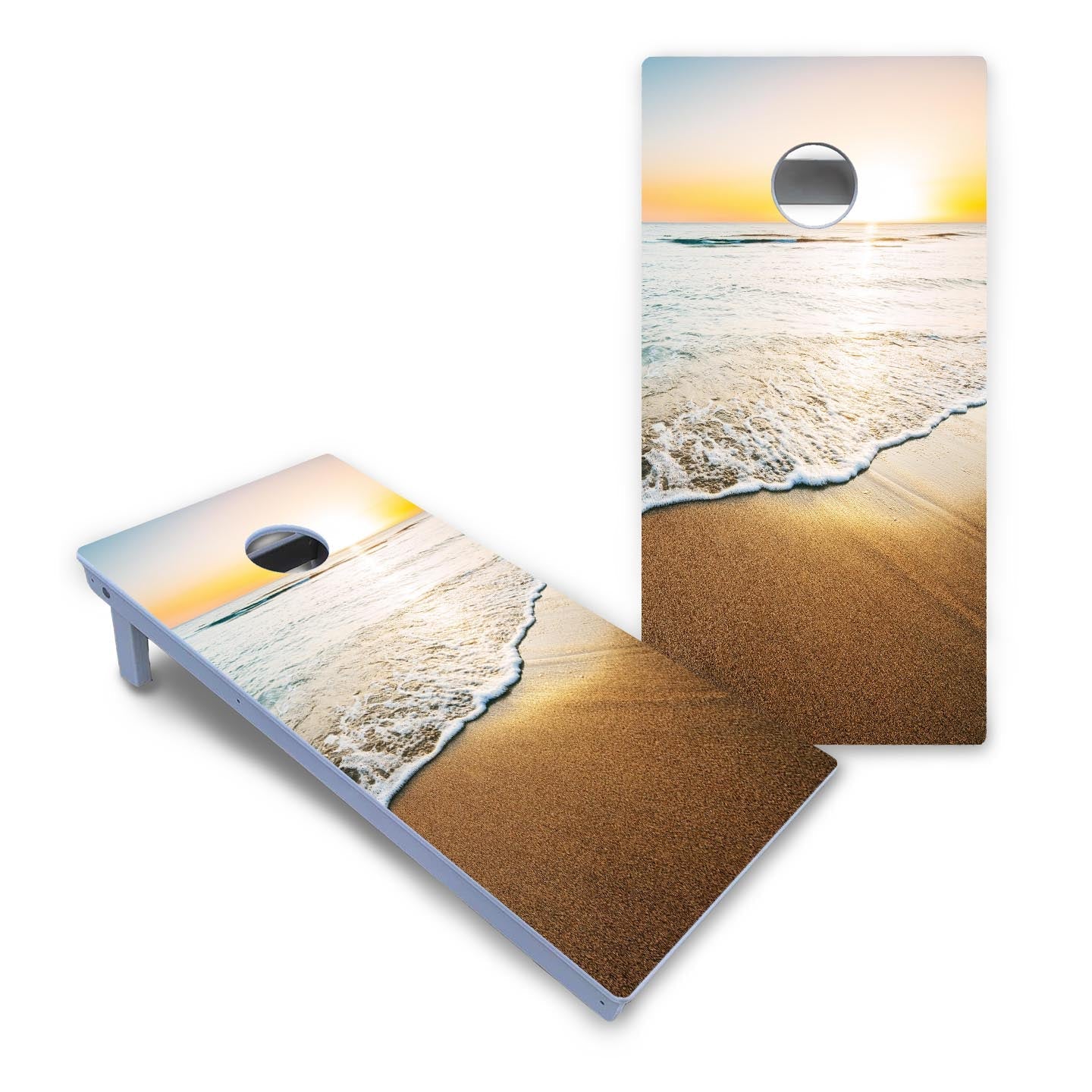 Beach Sunset Cornhole Boards - All Weather Series