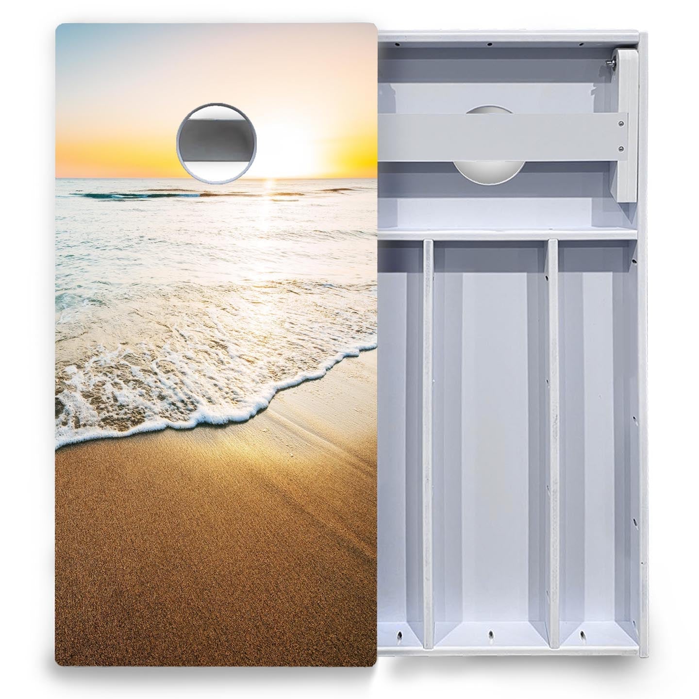Beach Sunset Cornhole Boards - All Weather Series