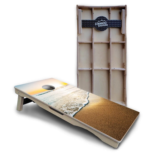 Ocean Sunset Cornhole Boards – Pro Lite or Pro Elite