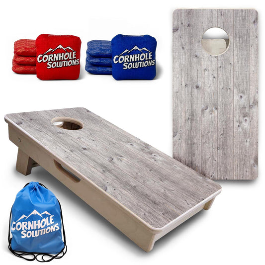Grey Driftwood - Mini or Vacation Size Cornhole Boards