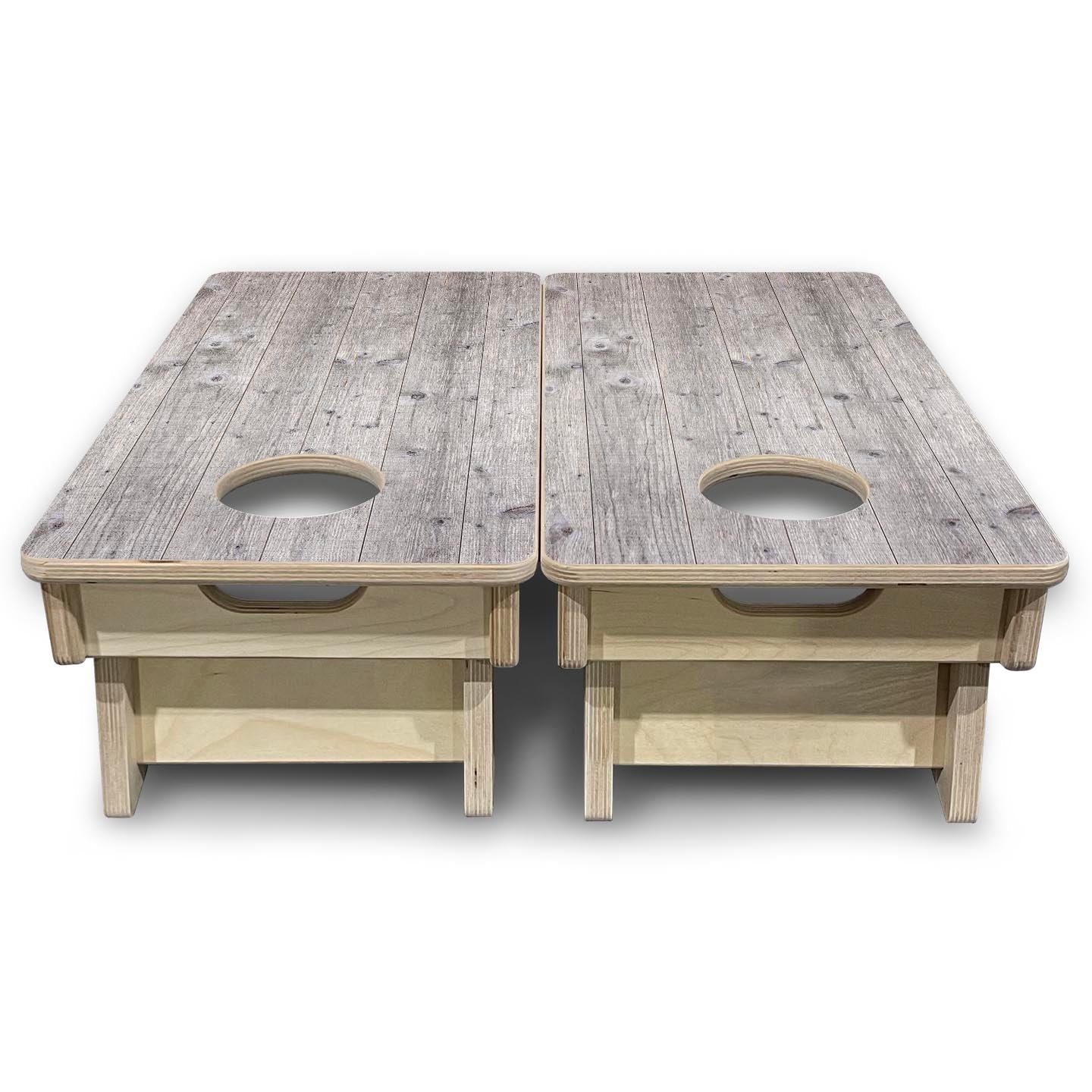 Grey Driftwood - Mini or Vacation Size Cornhole Boards