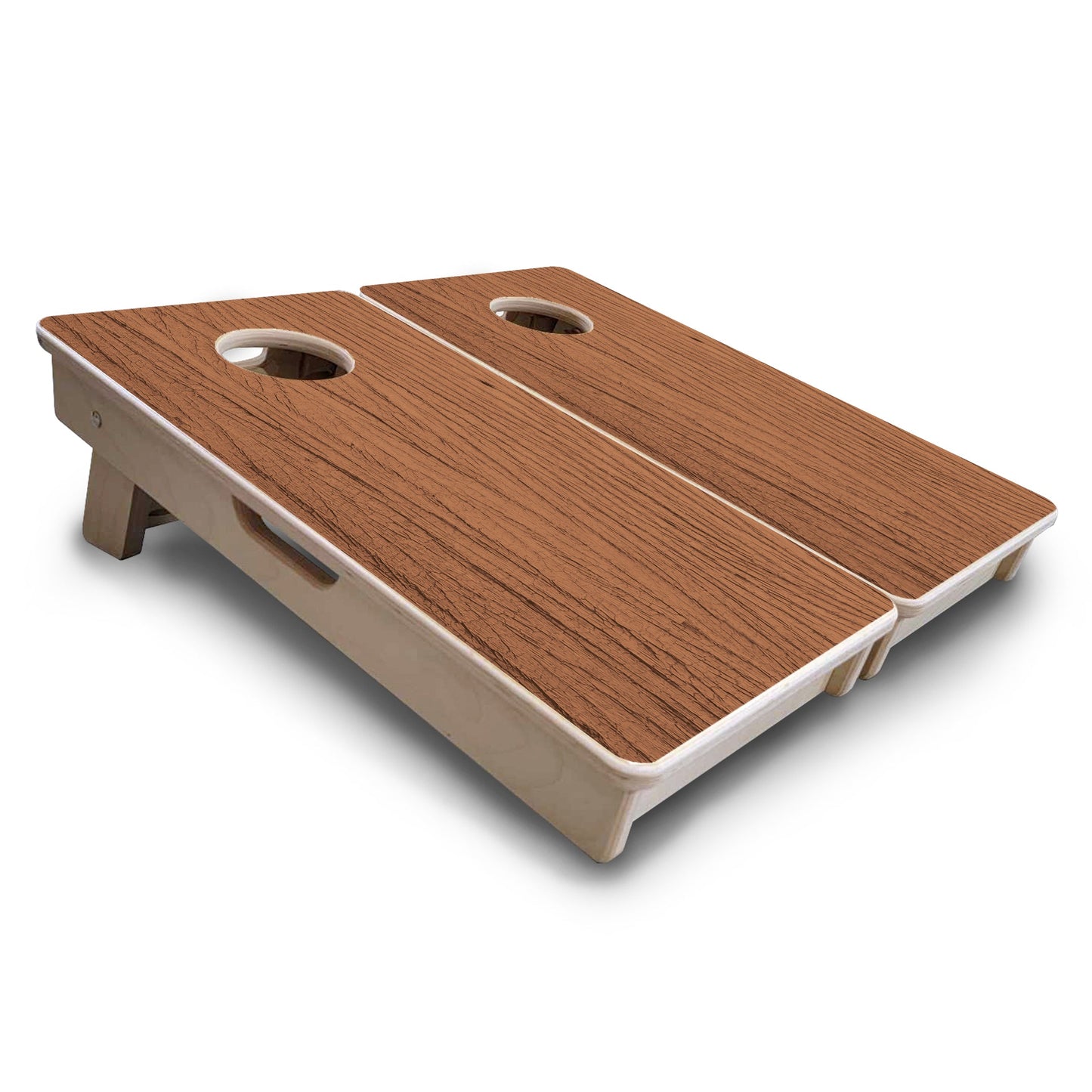 Mini Cornhole Boards - Brown Wood
