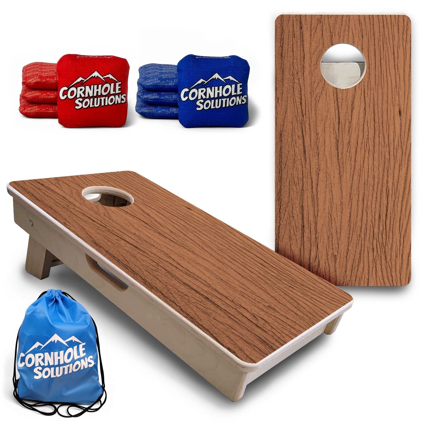 Brown Wood - Mini or Vacation Size Cornhole Boards