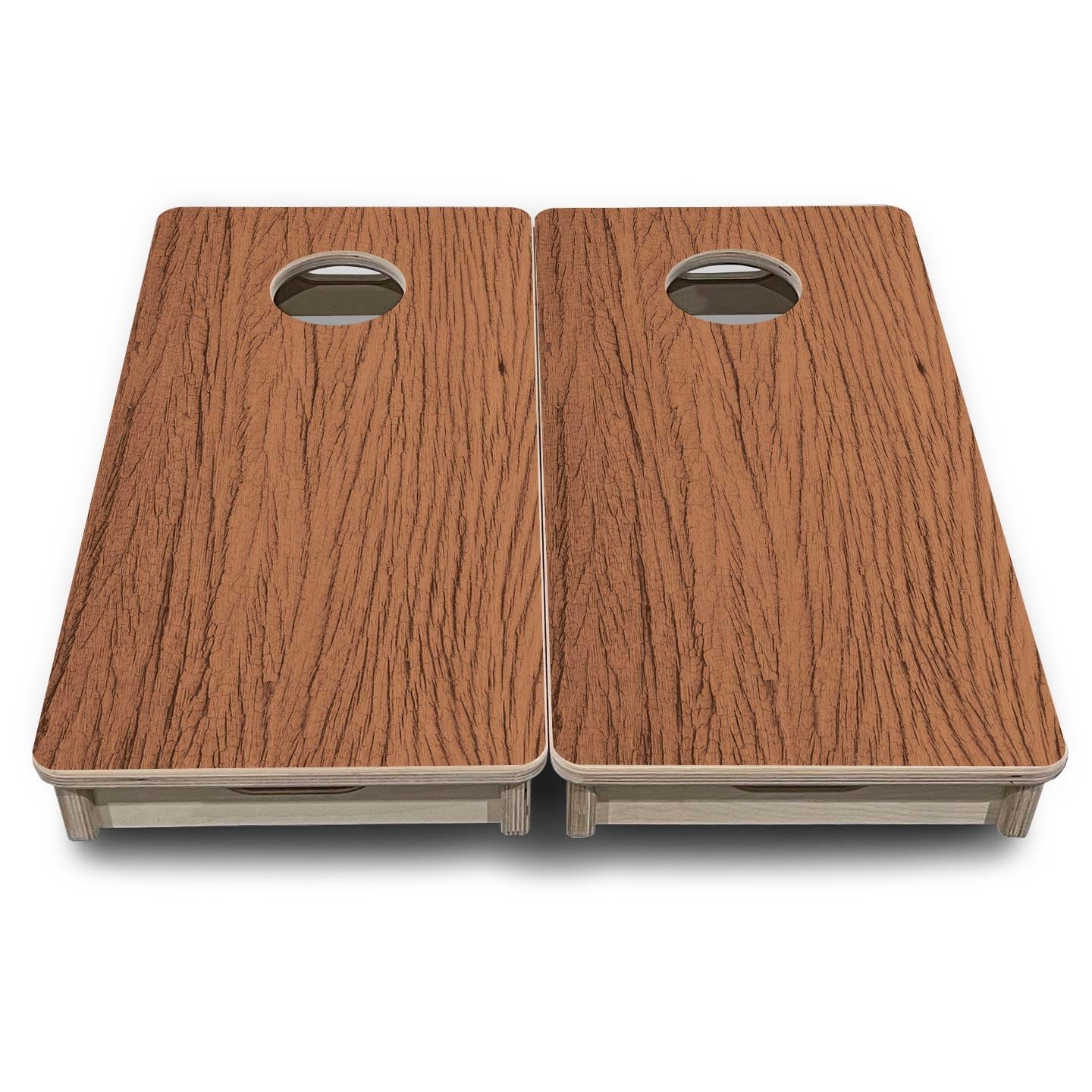 Brown Wood - Mini or Vacation Size Cornhole Boards
