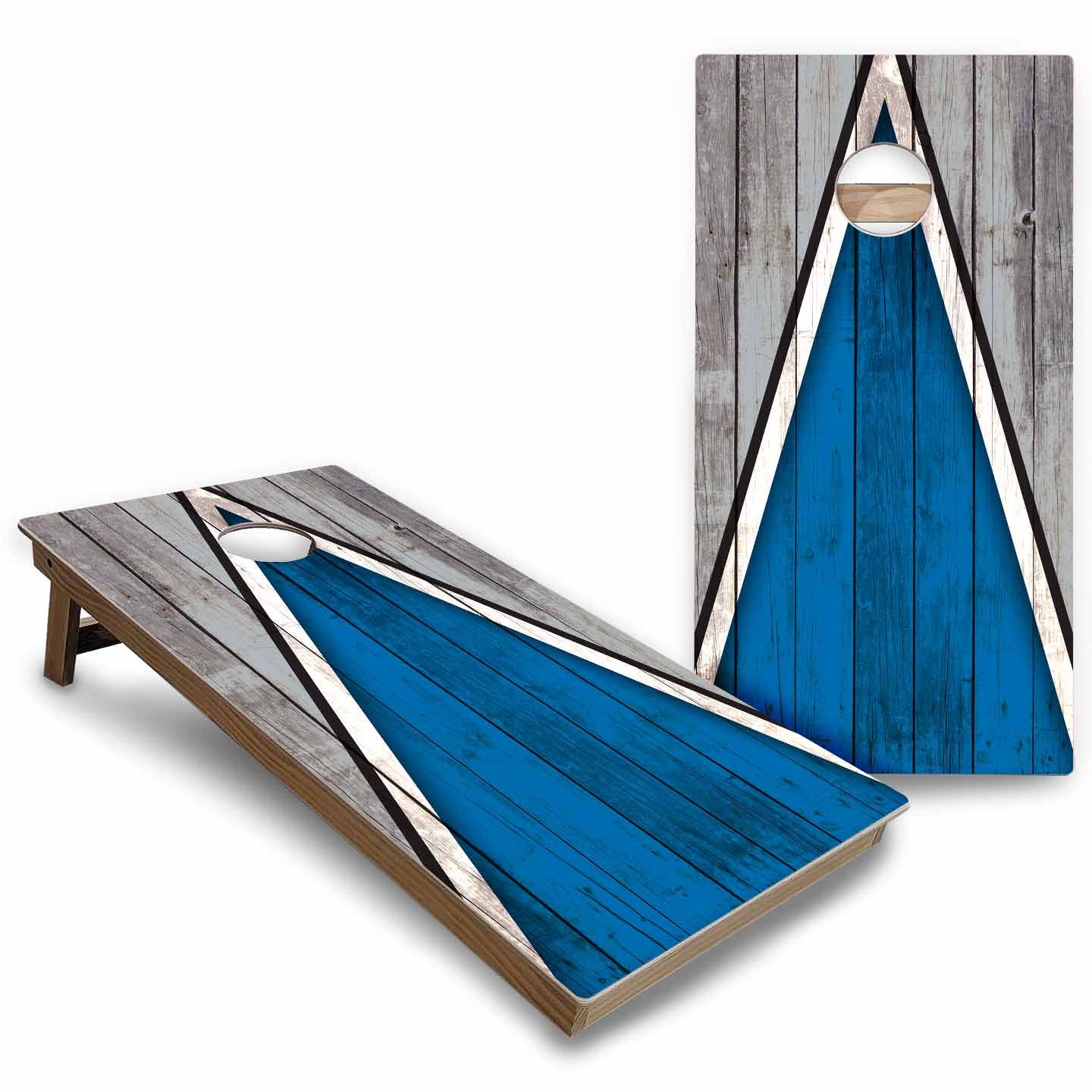 Team Color Triangle Cornhole Boards - Backyard Series