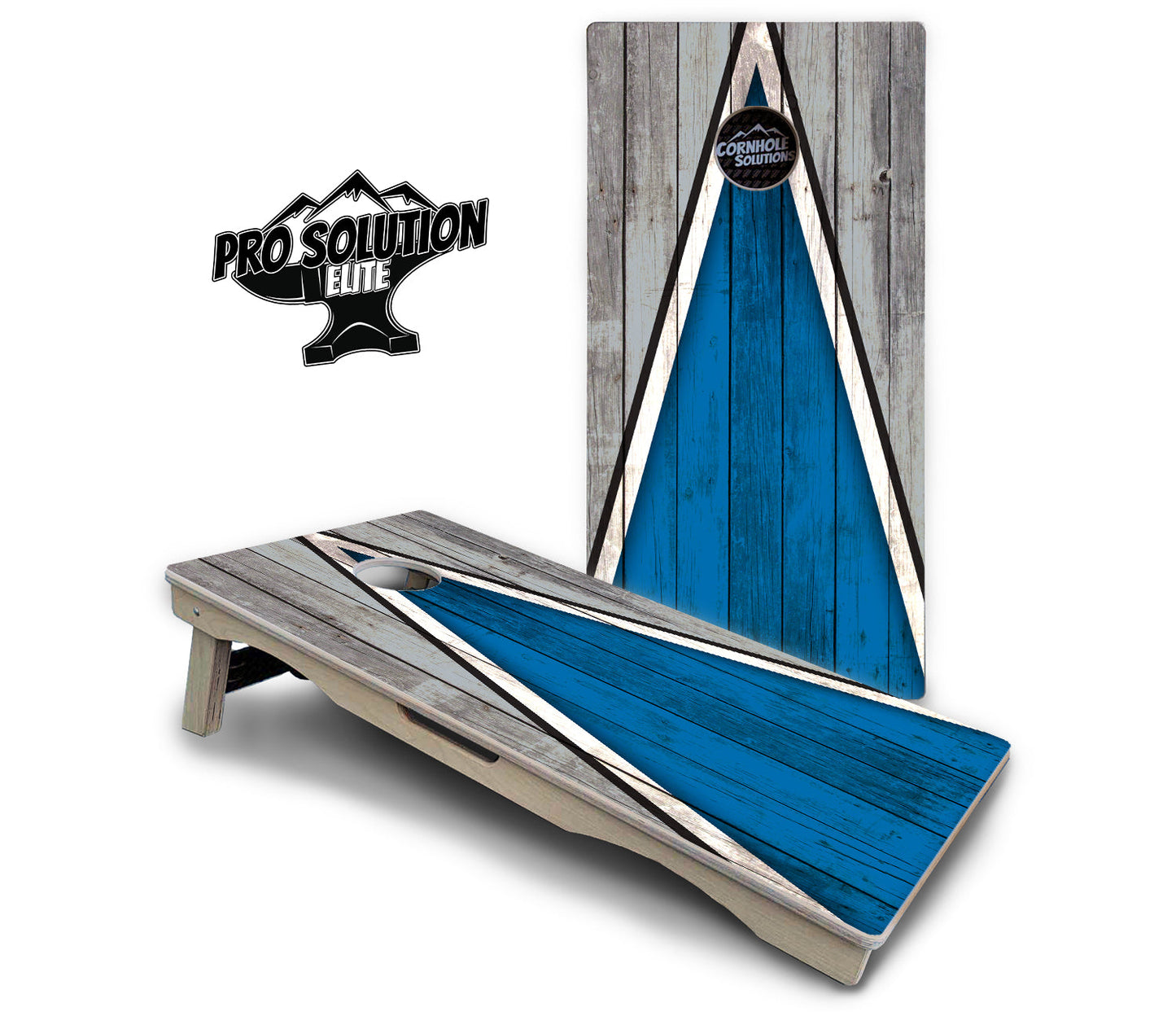 Team Color Triangle Cornhole Boards - Pro Solution Elite Series