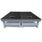 Dark Grey Wood Cornhole Boards - All Weather Series